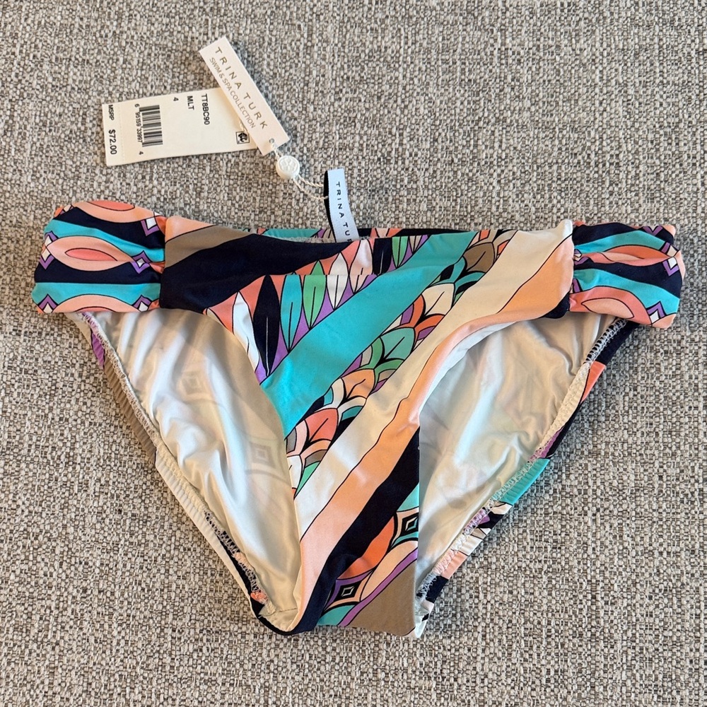 Trina Turk Patterned Bikini Bottom